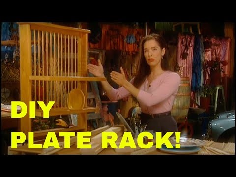 Make a vintage plate rack to tame your dishes!