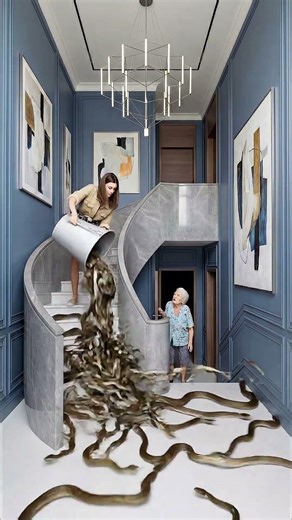 THIS WILD STAIRS IS INSANE! 😱unpredictable Epoxy stairs! #epoxy