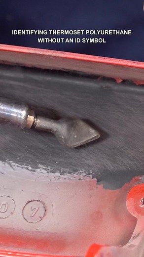 Thermoset polyurethane (PUR) is pretty easy to identify and repair if you have the right knowledge and tools! PUR plastic was a popular plastic used on bumper covers in the 70s and 80s, and it is still used today. Ask the experts at #polyvance if you have any #plasticrepair questions. | Polyvance