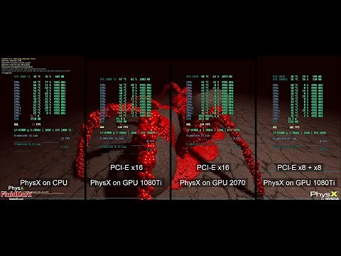 PhysX CPU vs GPU vs GPU PhysX