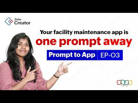 Creating a facility maintenance app using just a prompt