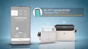 The Dolphin M400 is Always Connected!  Use the MyDolphin mobile app to control your M400 robotic pool cleaner from anywhere! Schedule it to clean the walls, floor & waterline with optimal pool coverage, regardless of pool shape, slope, or obstacles. Make the switch to a Maytronics Dolphin robot today, contact us❗ | Maytronics | Facebook