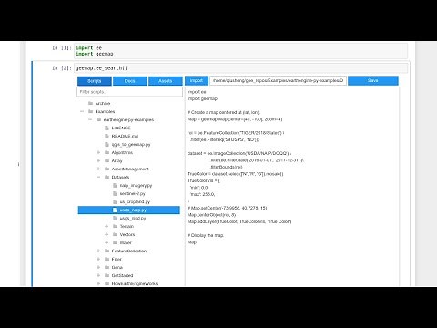 GEE Tutorial #22 - How to import Earth Engine Python scripts into Jupyter notebook