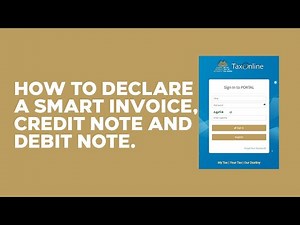 ZRA - Declare Smart Invoice, Credit Note & Debit Note