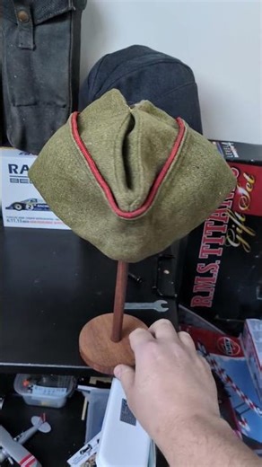 WW2 US Original Garrison Side Cap #usa #uk #shorts #ww2 #history#car #collection #hobby #dog #cat