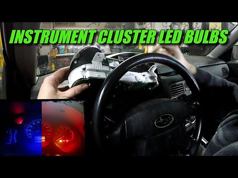 Subaru Instrument Cluster LED Bulbs - How To