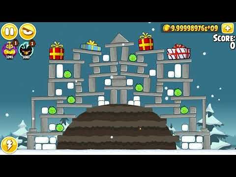 ❄️ Angry Birds Seasons 2010 - Season's Greedings ⭐⭐⭐ Three Stars Gameplay Walkthrough All Levels