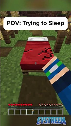 Trying to Sleep in Minecraft…