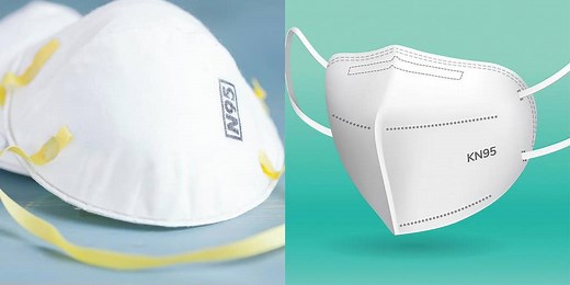 The difference between N95 and KN95 masks