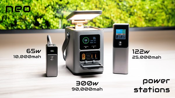 neo trio - 65w, 122w, and 300w Portable Power Stations!