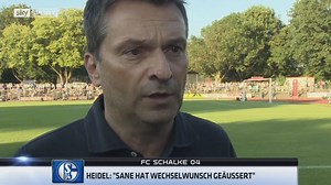 „Sane hat Wechselwunsch geäußert“ Christian Heidel bestätigt, dass Leroy Sané den FC Schalke 04 verlassen will und kündigt weitere Transfers an. Das komplette Interview: bit.ly/Heidel_Interview | Sky Sport News
