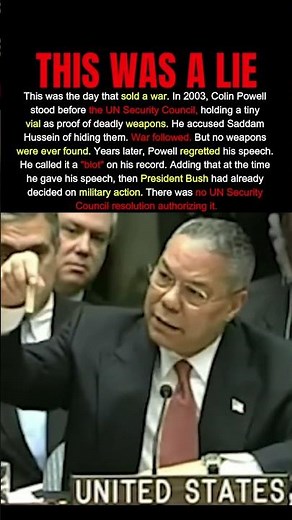 Colin Powell's UN Moment Nobody Expected #shorts #history #geopolitics