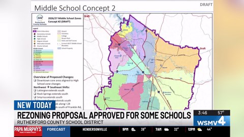 Rutherford County School Board approves rezoning proposals for some elementary, middle schools