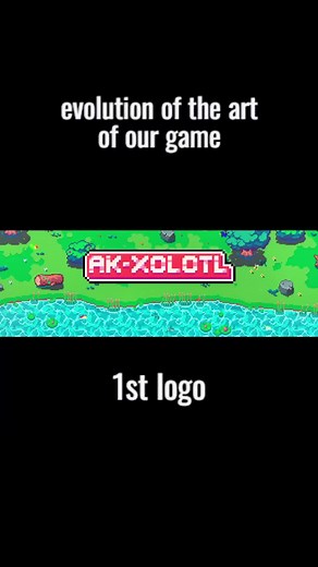 Evolution of our game art #akxolotl #axolotl #pixelart #gametok #indiegames #gamedev