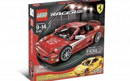 乐高 赛车 8143 法拉利 F430 挑战赛 1：17速组评测