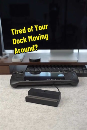 Does your Steam Deck dock get knocked around too easily? Mine used to — until I tried this. Trust me, it makes a difference. #SteamDeck #StableSetup #fyp #AntiSlip #GameWithoutWorries #DeckDocked #CHIZHA #SteamDeckDock #SteamDeckSetup #DeckSetup #mountlingdock #Gaming #docking #dockingstation #GameSetup #steamgame #gamingaccessories