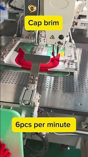 Automatic baseball cap brim sewing machine