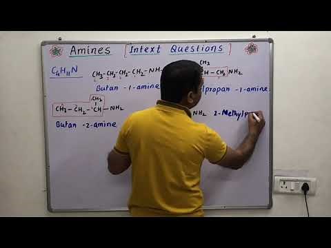 Isomeric structure of C4H11N(amine)