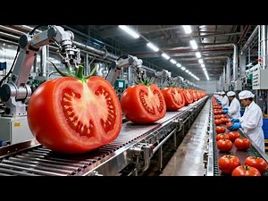 Inside the Modern Tomato Factory: From Field to Table (The Whole Process)