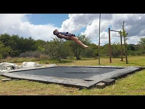 How to do a layout backflip on a trampoline in 3 minutes.