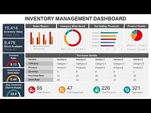 Inventory Management Dashboard Animated PPT Slides