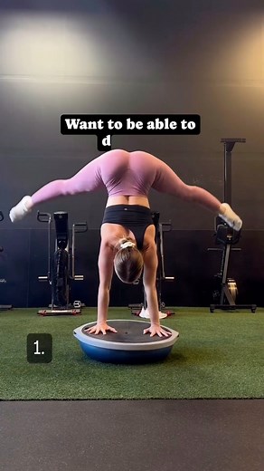 14K views · 135 reactions | Easy tips on how to practice that BOSU ball Handstand Mastering the art of handstands just got a whole lot better with the BOSU ball! 露‍♂️ Elevate your balance and boost your confidence with these easy steps. Dome side up for that extra boost and advanced jump support. Starting next to a wall is your safety net until you are ready soar solo! Let’s flip that BOSU ball over and take your handstand game to new heights. | BOSU | Facebook