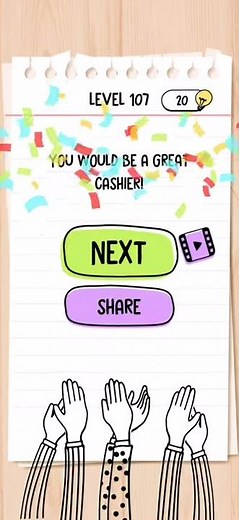 Brain Test Level 107 Whats is the total cost Answer