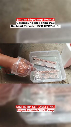 Don't Shake! This Bubble Reaction Is a Sign That the PCB Has Been Successfully Etched with H2O2+H...