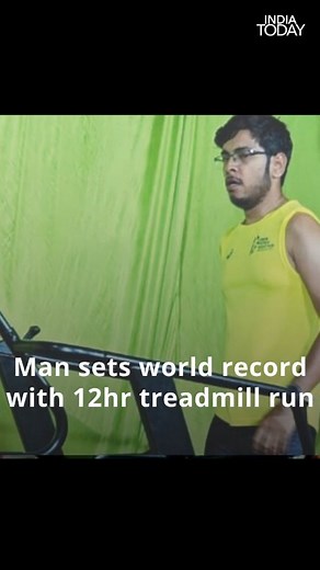 219K views · 341 reactions | Sumit Singh makes Guinness World Record with 12-Hour treadmill run. On March 12, Sumit embarked on his record-breaking journey, commencing his run at 8:15 am and persevering until 8:20 pm. #guinnesworldrecord #sumitsingh #treadmill | India Today | Facebook