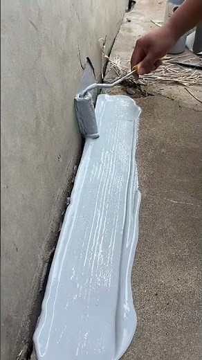 How to Seal & Waterproof Large Concrete Wall-to-Floor Gap ​#DIYRepair #Waterproofing #ConcreteRepair