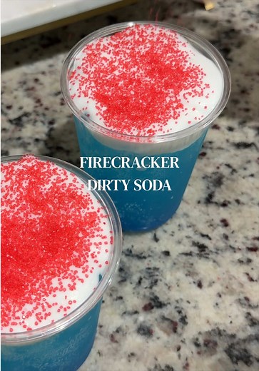 Firecracker Dirty Soda Recipe - Festive Sparkling Drink