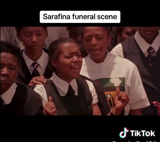 Emotional Sarafina Funeral Scene with Apartheid Theme
