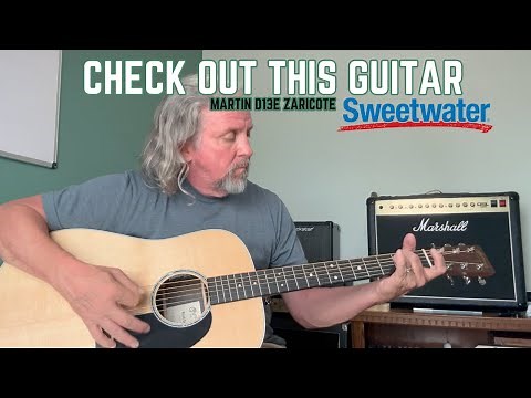 Martin Acoustic Electric Guitar Review D13E | Unboxing Testing New Ziracote Guitar From Sweetwater