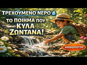 ΤΡΕΧΟΥΜΕΝΟ ΝΕΡΟ 💧 Ποίημα που ΣΕ ΠΑΡΑΣΥΡΕΙ! Γεώργιος Δροσίνης Μελοποιημένο Ποίημα Ανθολόγιο Δημοτικού