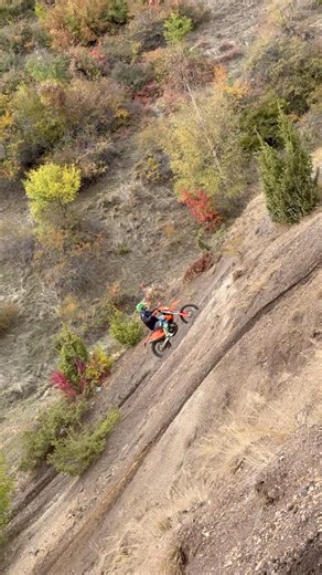 Gravity said no. Enduro said yes 🏍️💨 #enduro #motocross #ktm