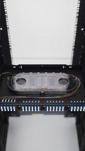 How to Install a Fiber Optic Splice Tray Step by Step #CableInstallations #shorts