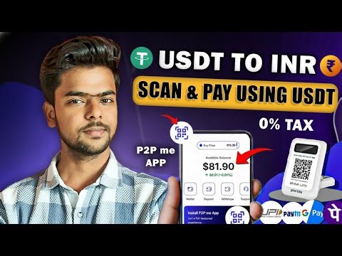 Easiest Way To Convert USDT To INR Using UPI || No Kyc ❌ || No Tax ❌ || p2p.me Live Review ||