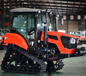 [Hot Item] Clj Manufacure Rubber Crawler Paddy Field 4WD 90HP Tractor for Agriculture