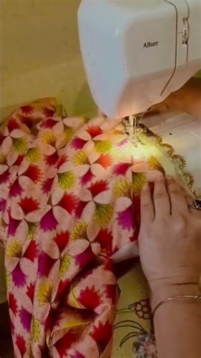 lace attach kurti bottom #ytshorts #tipsntricks #explorepage #aestheticdesign