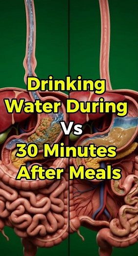 What Happens Inside Your Body When You Drink Water During VS. 30 Minutes After A Meal?