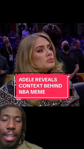 #Adele reveals the context behind her viral meme photo of her at an #NBA game 🤣 #MichaelJordan [via delly.fromtheblock/TT]