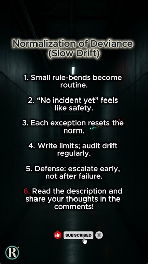 Dark Psychology Tricks: Normalization of Deviance (Slow Drift)