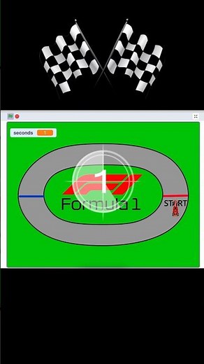 Formula 1 Car Racing Game with Scratch Coding #scratch #scratchtutorial #scratchprogramming #shorts