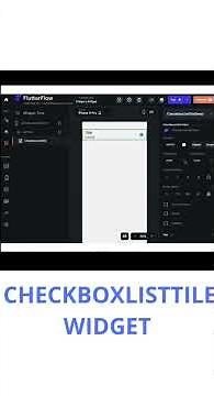 FLUTTERFLOW CHECKBOX LISTTILE WIDGET #flutterflow #videotutorial #flutter #shorts #checkbox