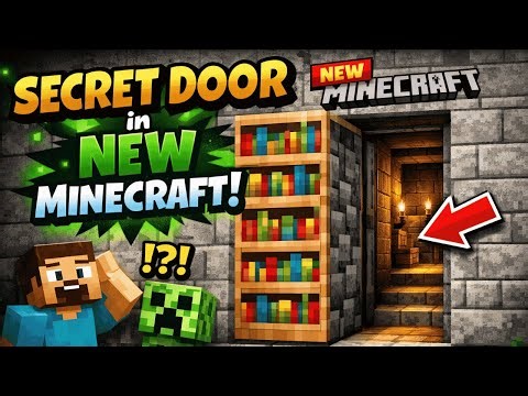 HOW TO MAKE SECERT DOOR IN MINECRAFT ????