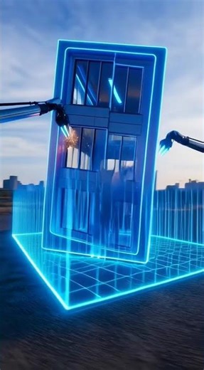 Так ИИ строит город будущего 🌆 | 6 Seconds Build #Shorts