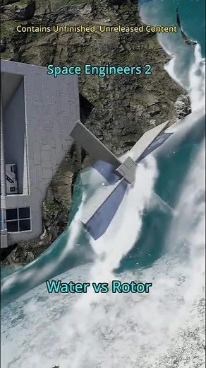 Water vs Rotor - Space Engineers 2 #002