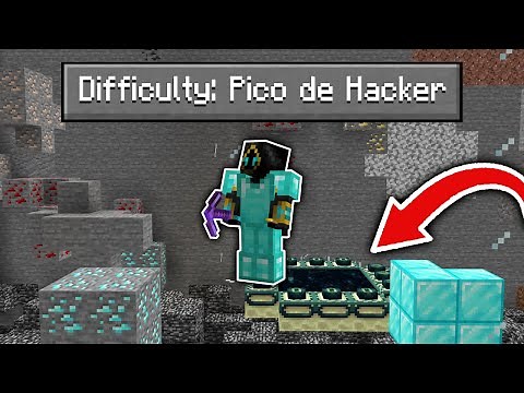 Paso Minecraft pero puedo CRAFTEAR el PICO de HACKER de MINECRAFT! 😱