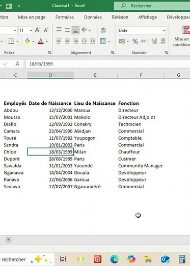 Create a table in Excel #excel #exceltraining