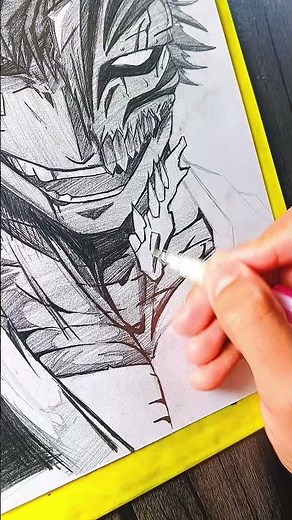 DRAWING BLEACH CHARACTER ICHIGO #bleach